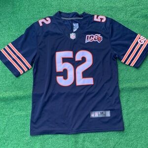 Chicago Bears #52 Navy Football Jersey